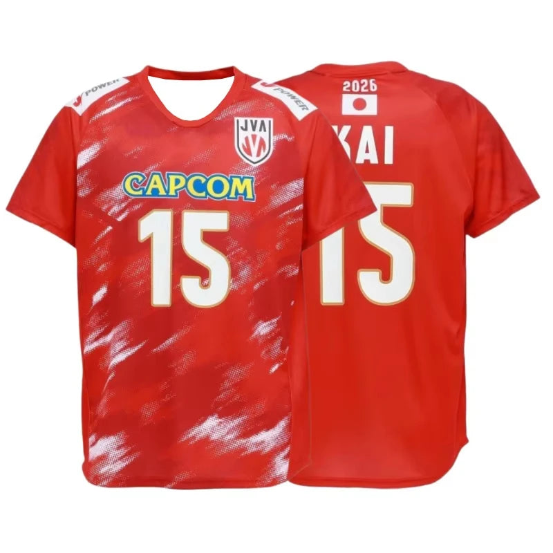 Japan Number Twelve Volleyball Short Sleeve Jersey For Sports Outfits