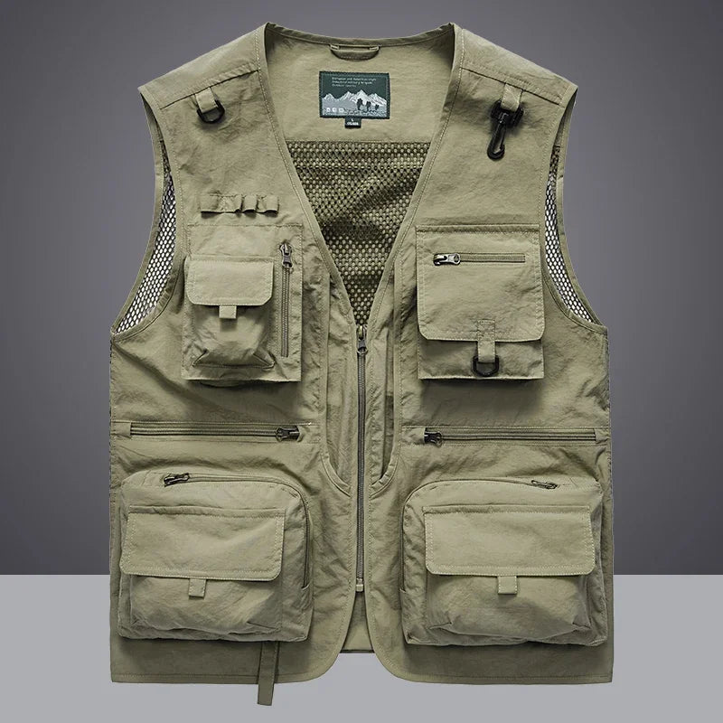 Men's Multi-Pocket Mesh Outdoor Vest