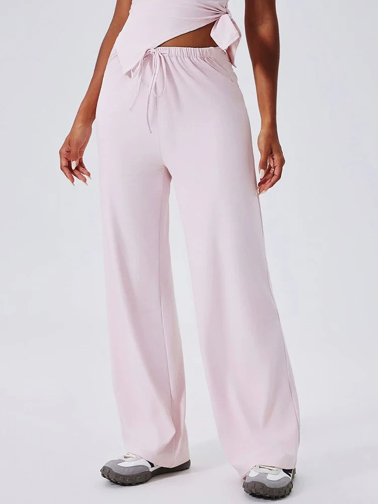 Women's Sleeveless Crop Top and Pants Workout Set