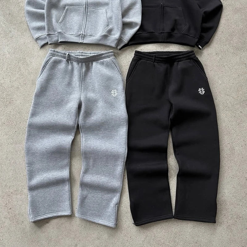 Full Length Loose Fit Casual Streetwear Drawstring Pants
