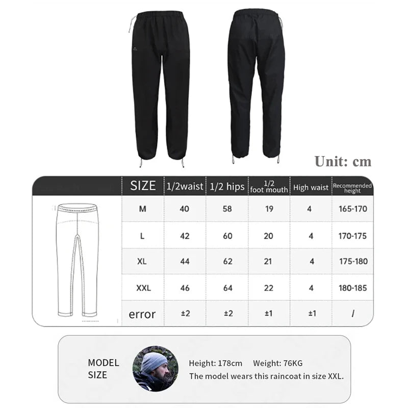 Drawstring Hiking Overtrousers