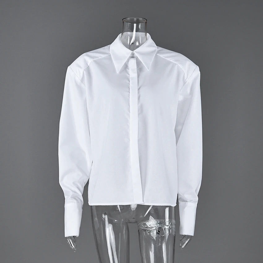 Women's Collared Long Sleeve Shirt