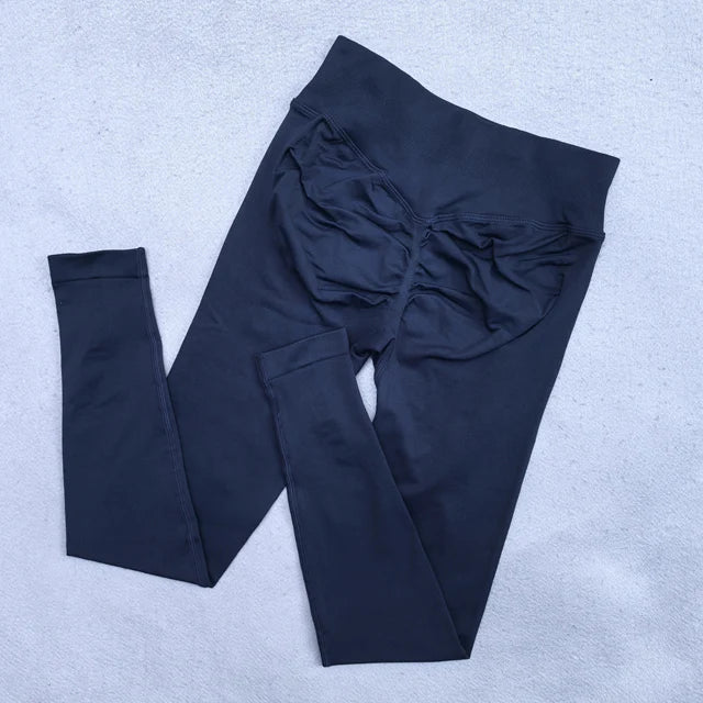Women’s Ribbed-Waist Yoga Leggings