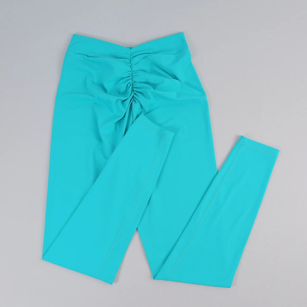 Women's V Back Full Length Leggings For Workout Outfits