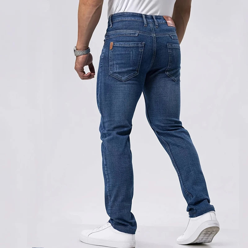 Men's Straight Leg Denim Jeans for Casual Everyday Wear
