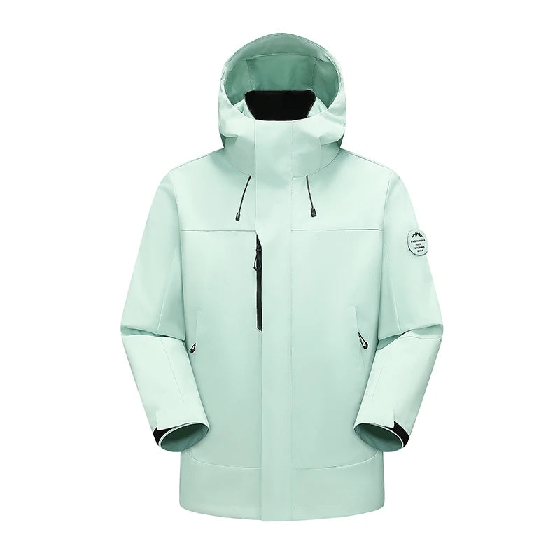 Unisex Waterproof Oil-Resistant Hiking Jacket for Trekking