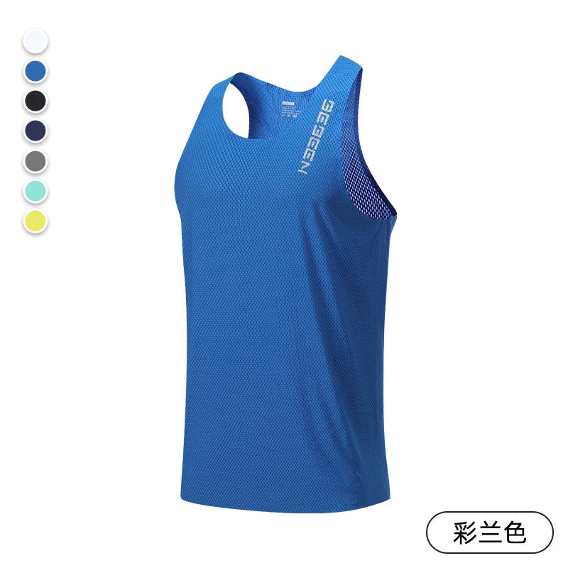 Sleeveless Crew Neck Racerback Running Training Tank Top
