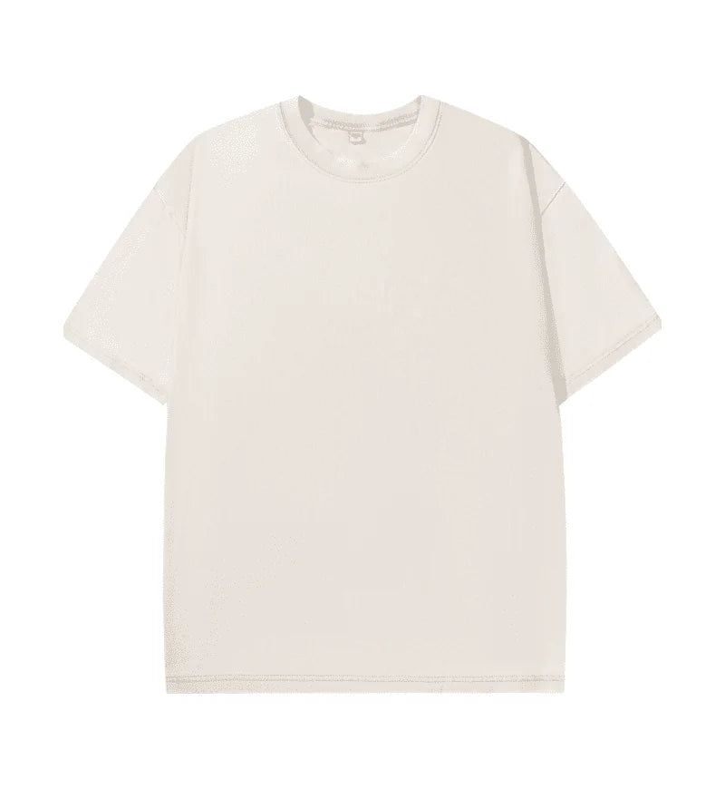 Solid Crew Neck Short Sleeve Loose Casual T Shirt