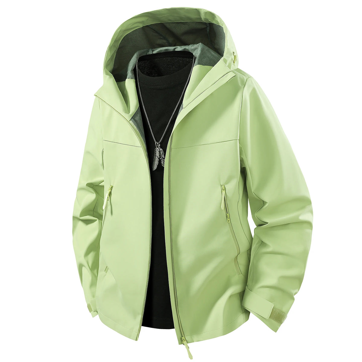 Unisex Waterproof Oil-Resistant Hiking Jacket for Outdoor Use