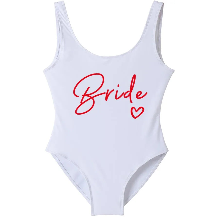 Team Bride One-Piece Swimsuit