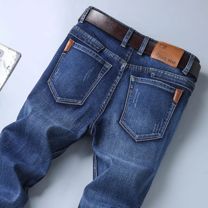 Men's Straight Leg Denim Jeans for Casual Everyday Wear