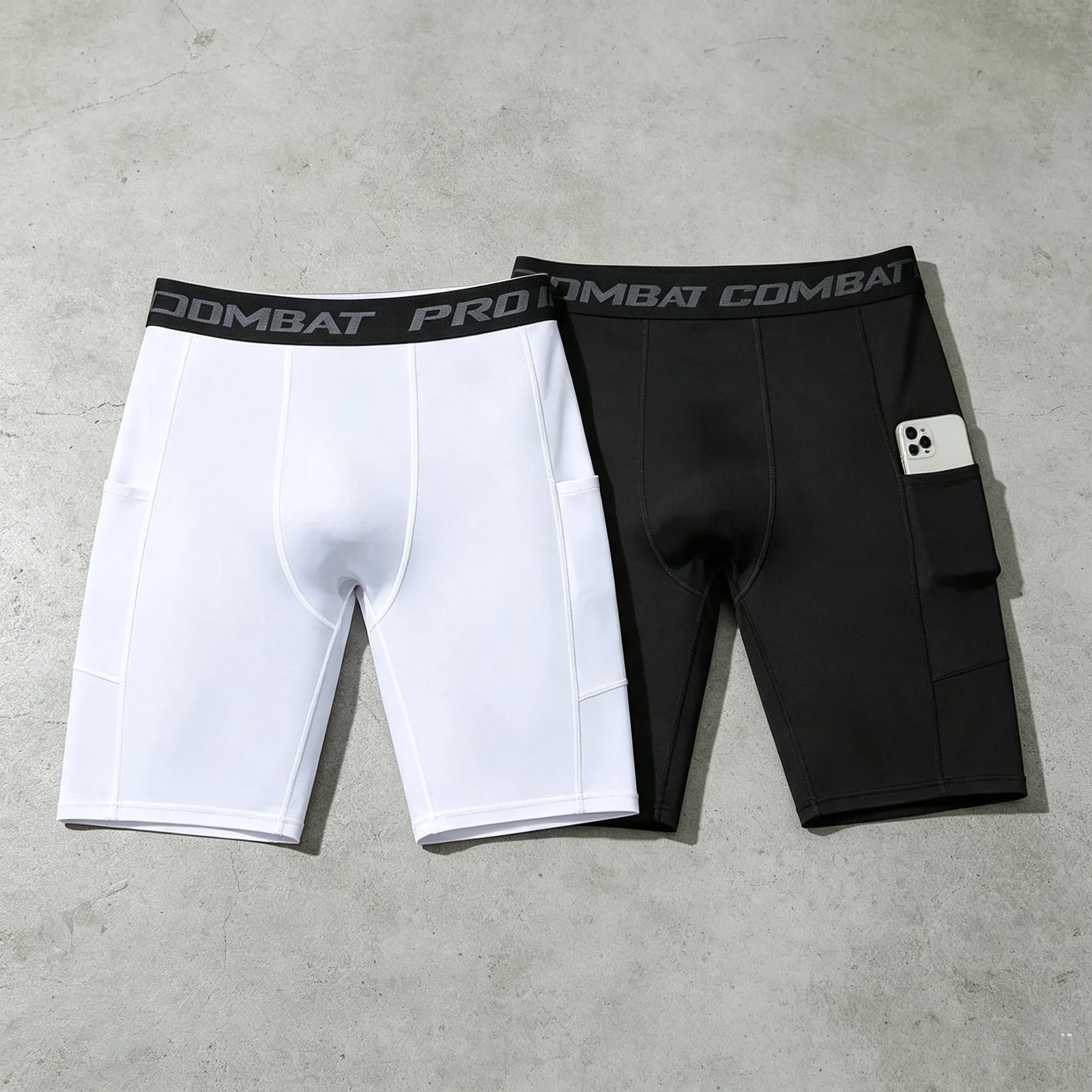 Men's Fitted Training Shorts for Gym and Running
