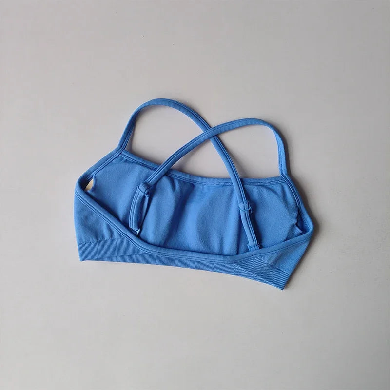 Women's Strappy Sports Bra with Separate Shorts Options