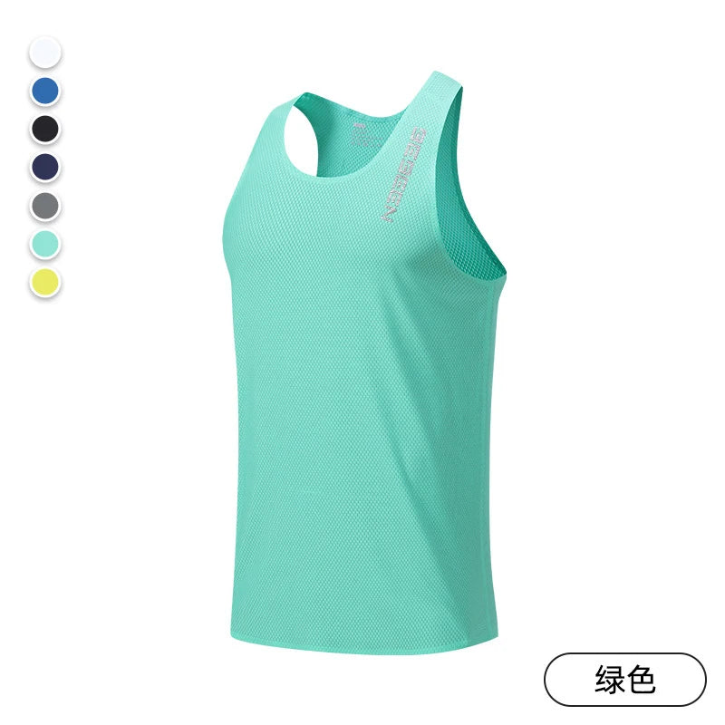 Sleeveless Crew Neck Racerback Running Training Tank Top