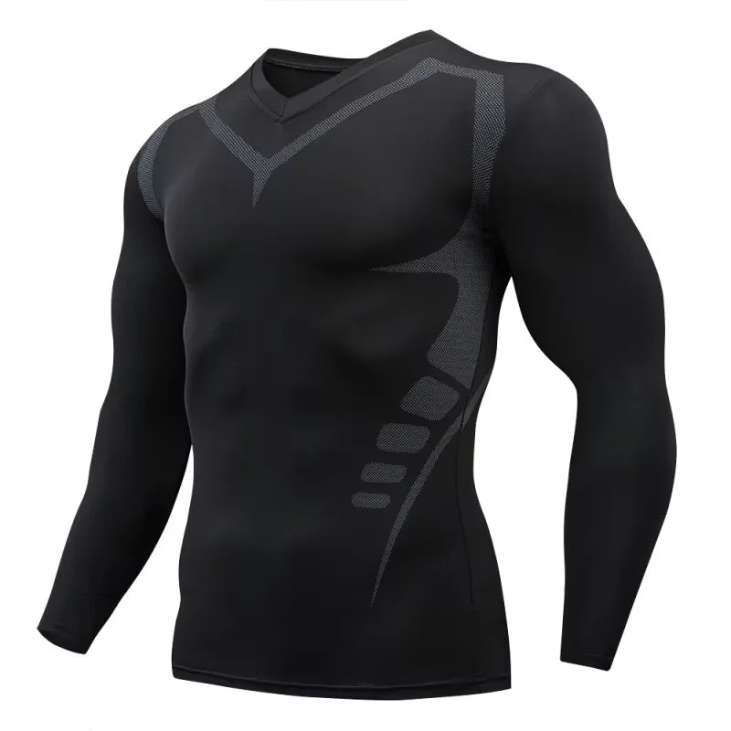 Men's Long Sleeve Fitted Training T-Shirt