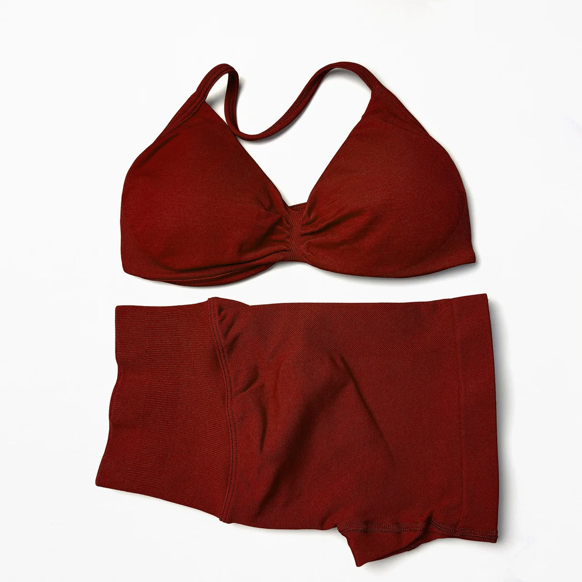 Women's Halter Bra And Shorts Yoga Set For Workout Outfits