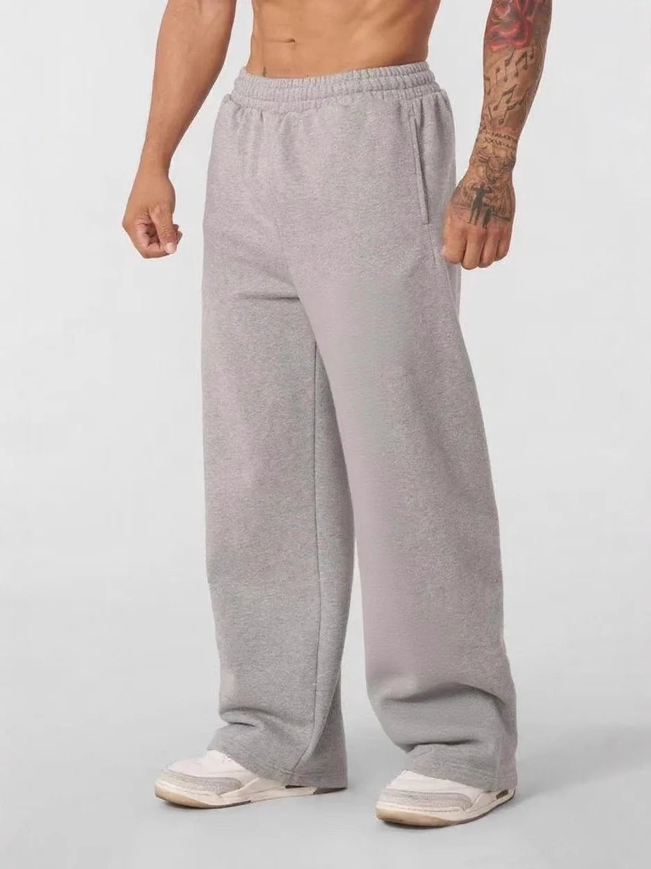 Men's Graphic Print Loose Fit Casual Pants For Everyday Wear