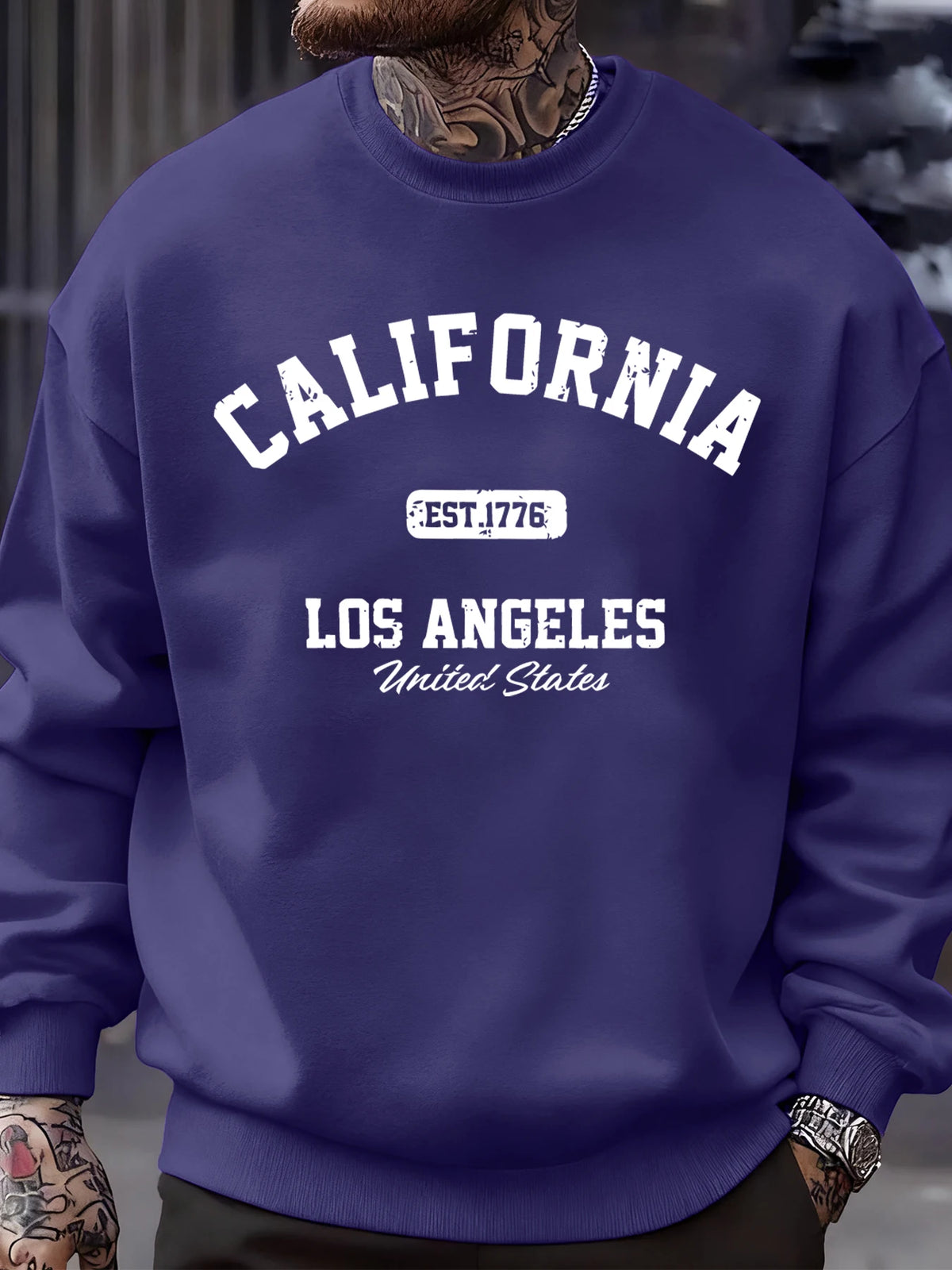 Men's California Los Angeles Fleece Crewneck Sweatshirt