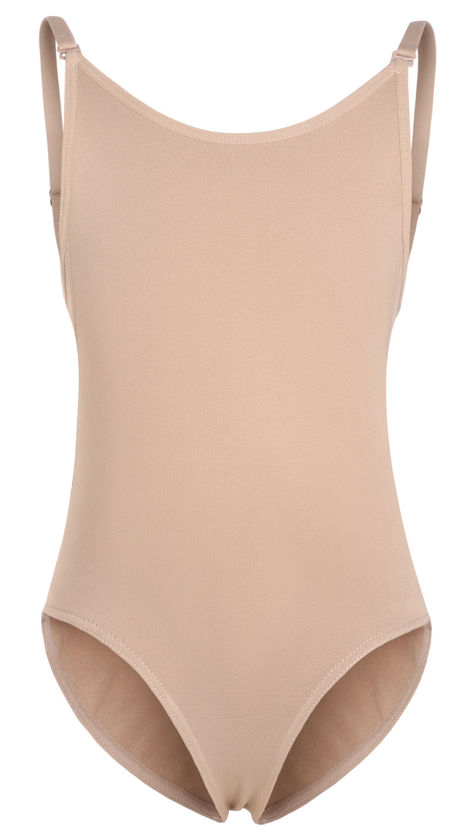 Camisole Ballet Undergarment Leotard with Thin Straps and Low Back