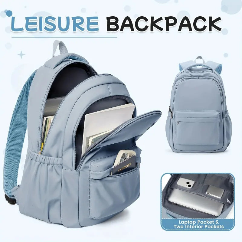 Student Backpack with Multiple Compartments and Front Pocket for Daily Carry