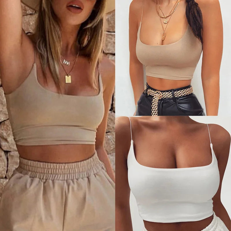 Women's Solid Bandeau Crop Top with Strapless Neckline and Fitted Shape