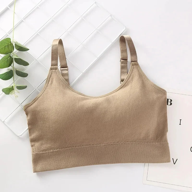 Women's Ribbed Scoop Neck Everyday Bra