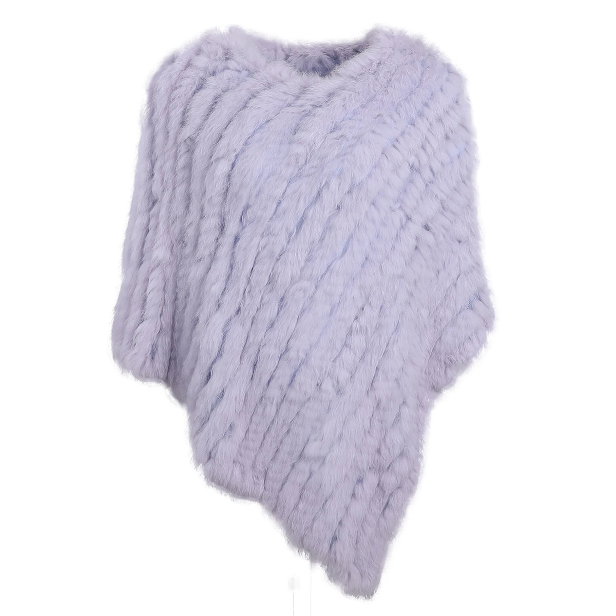 Textured Pointed Hem Poncho for Layering over Outfits