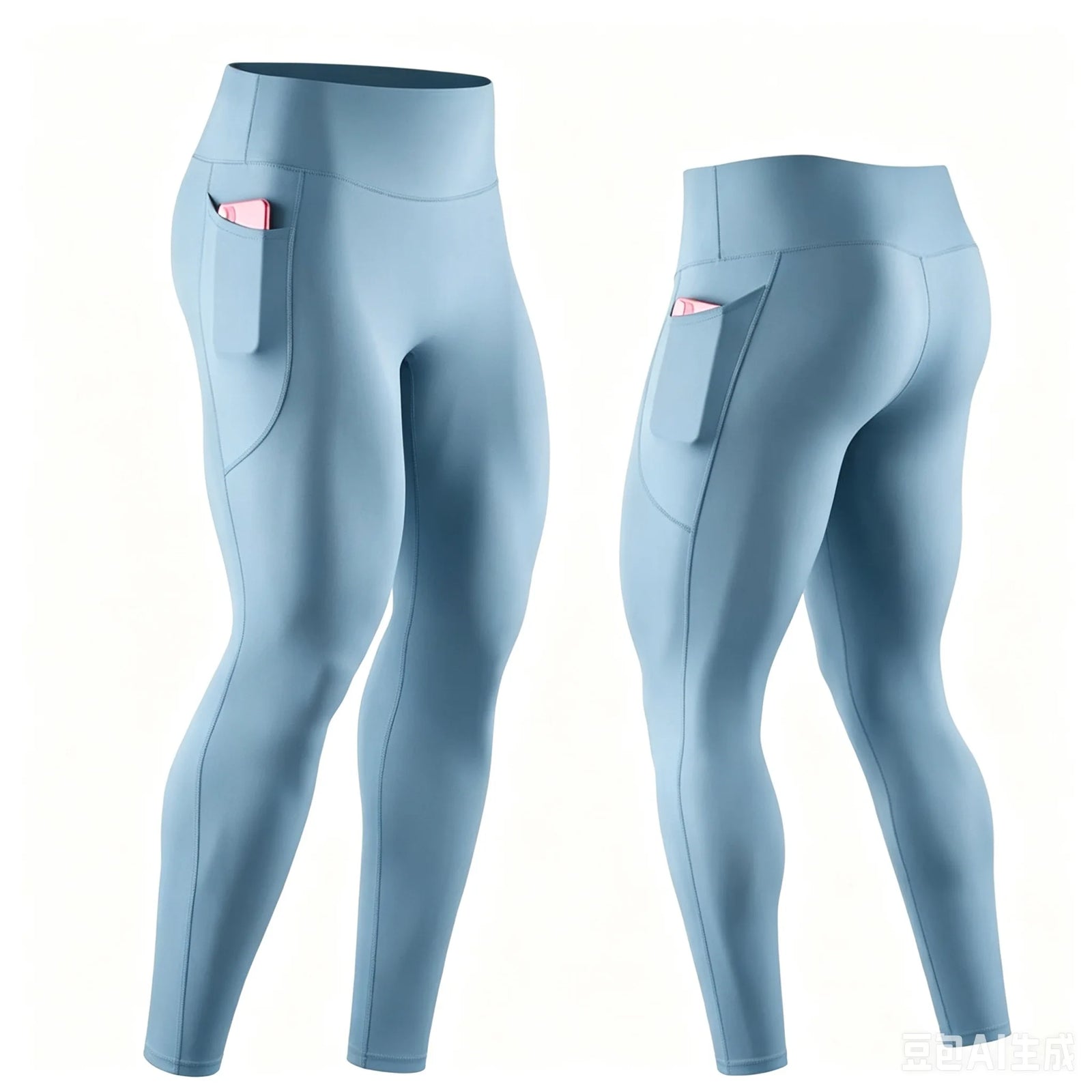Men's Pocket Training Leggings for Gym and Running