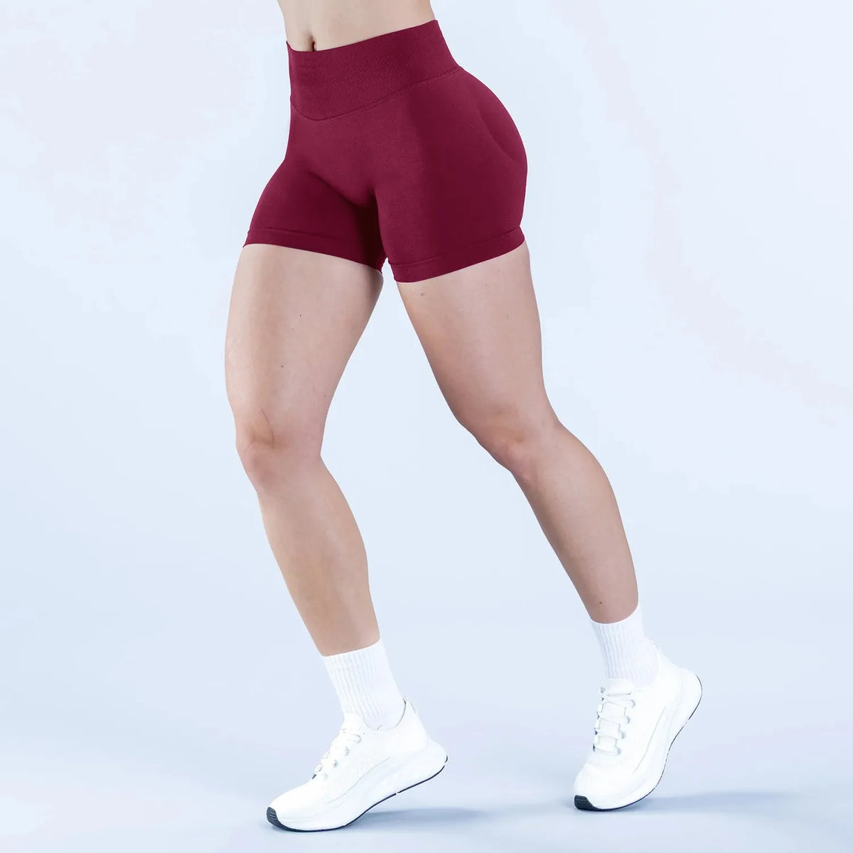 Women's Scrunch Detail High Waist Yoga Shorts