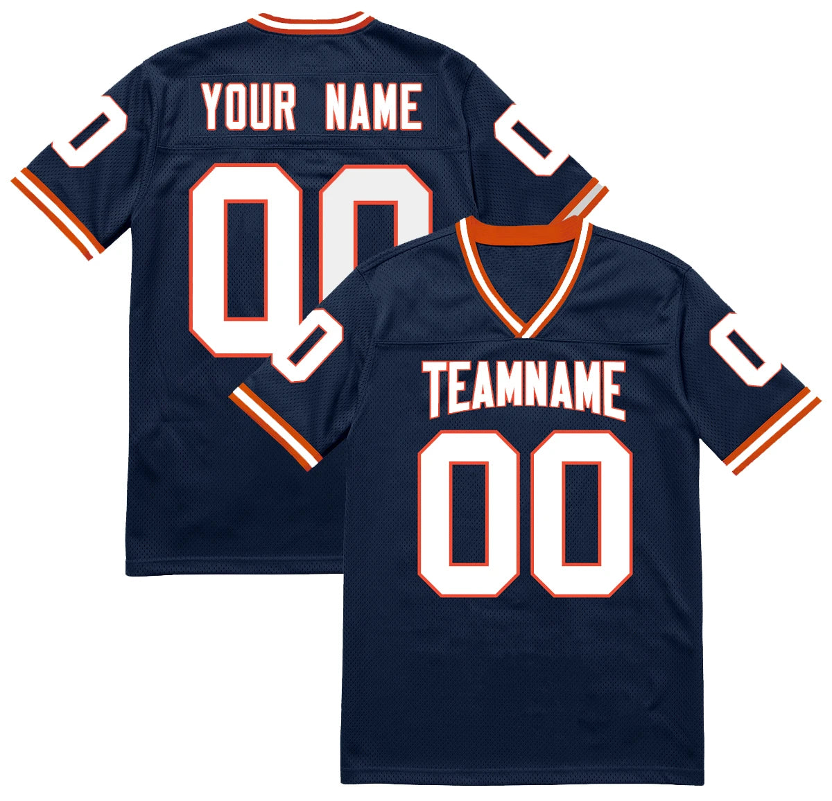 American Football Graphic Short Sleeve Crew Neck Sports T Shirt