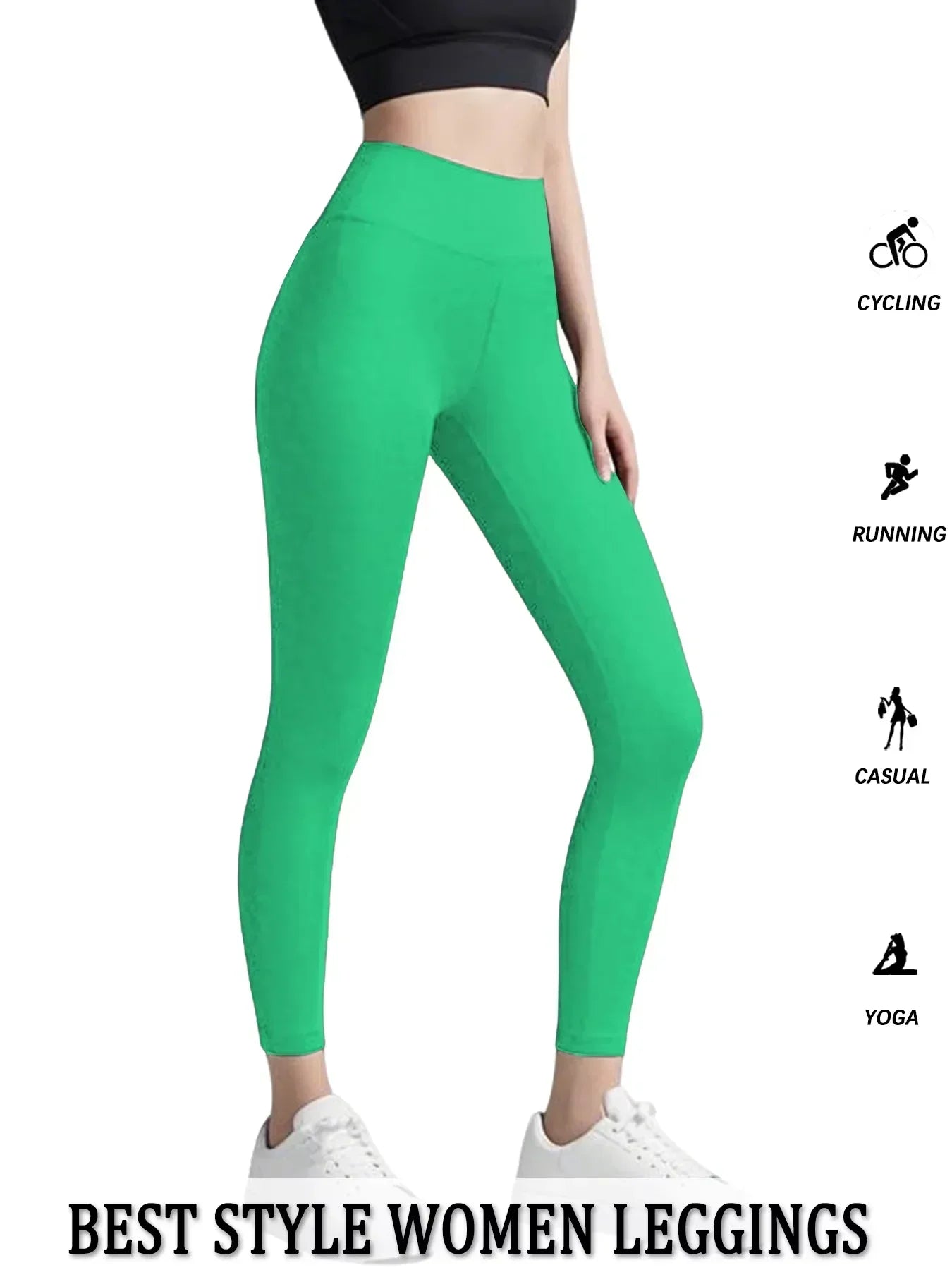 Women's High Waist Full Length Leggings For Workout Outfits