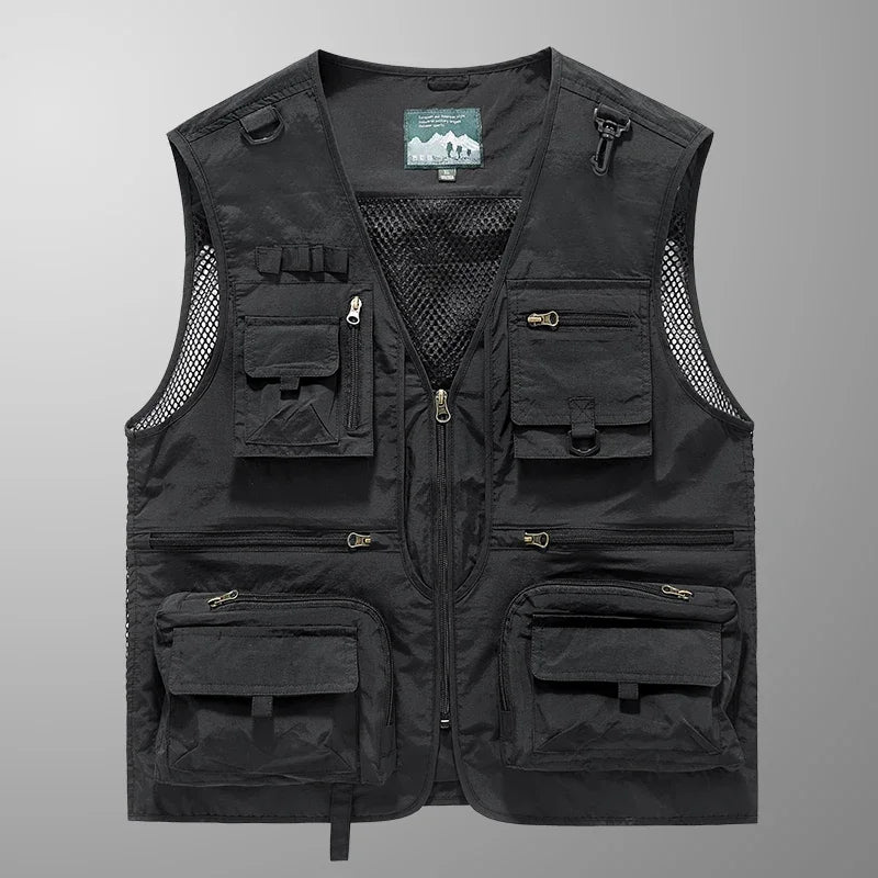 Men's Multi-Pocket Mesh Outdoor Vest