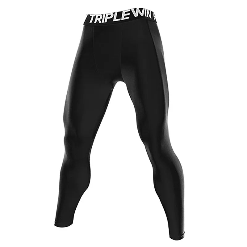 Men's Fitted Training Leggings for Gym and Running