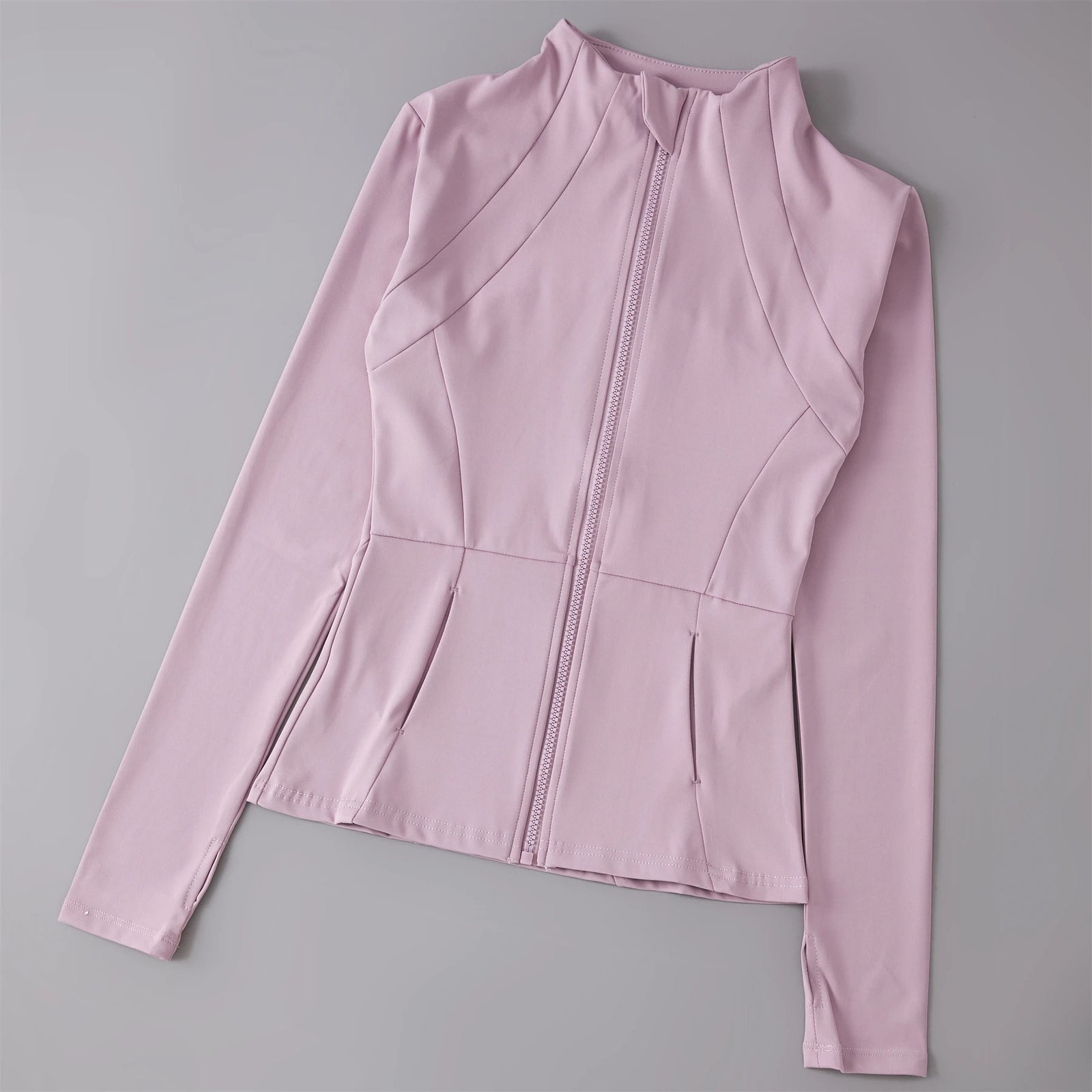 Women's Stand Collar Zip-Front Yoga Jacket