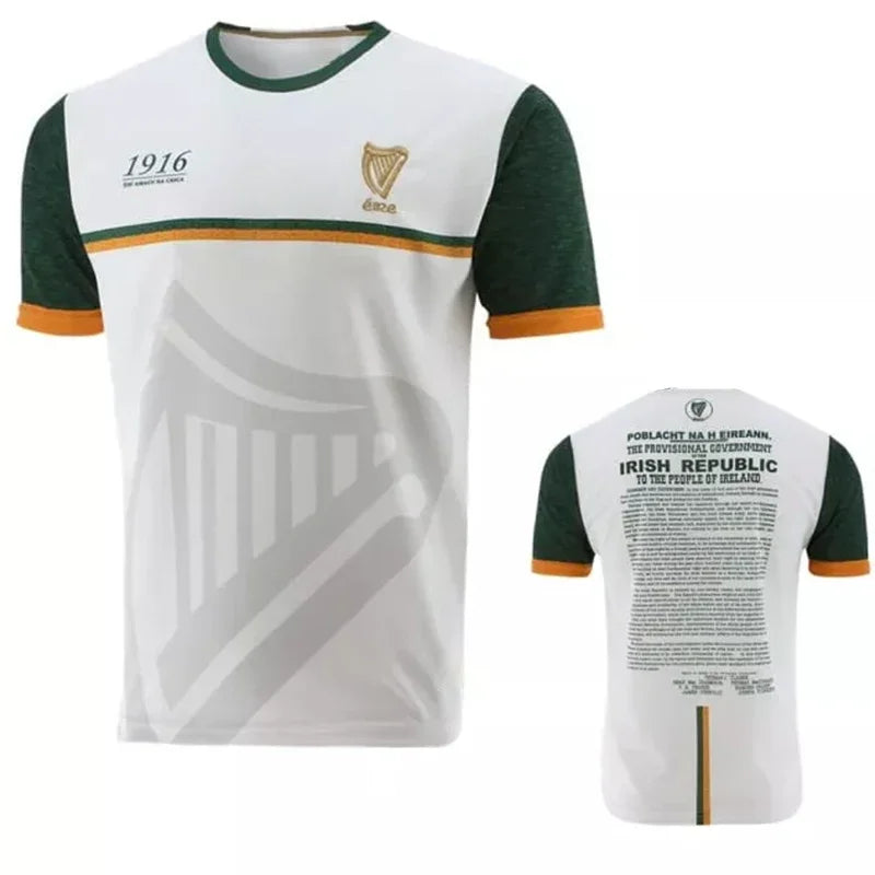 Ireland Commemoration Football Short Sleeve T-shirt For Sports Outfits