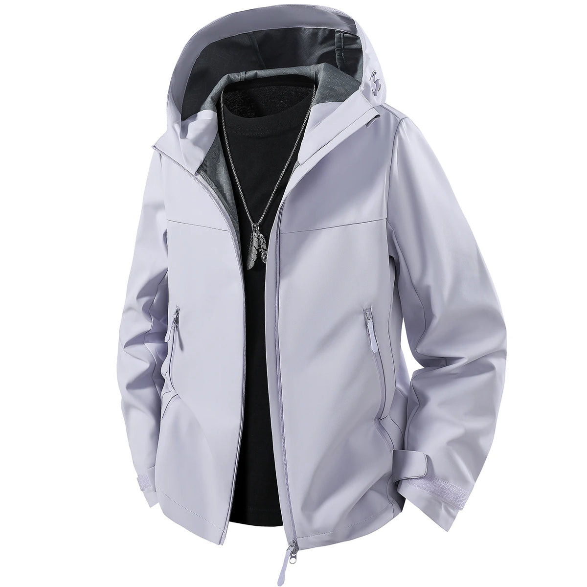 Unisex Waterproof Oil-Resistant Hiking Jacket for Outdoor Use
