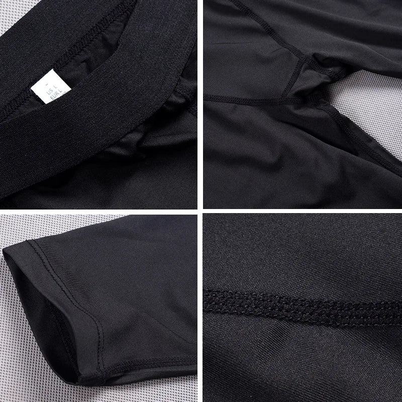 Men's Fitted Training Leggings for Gym and Running