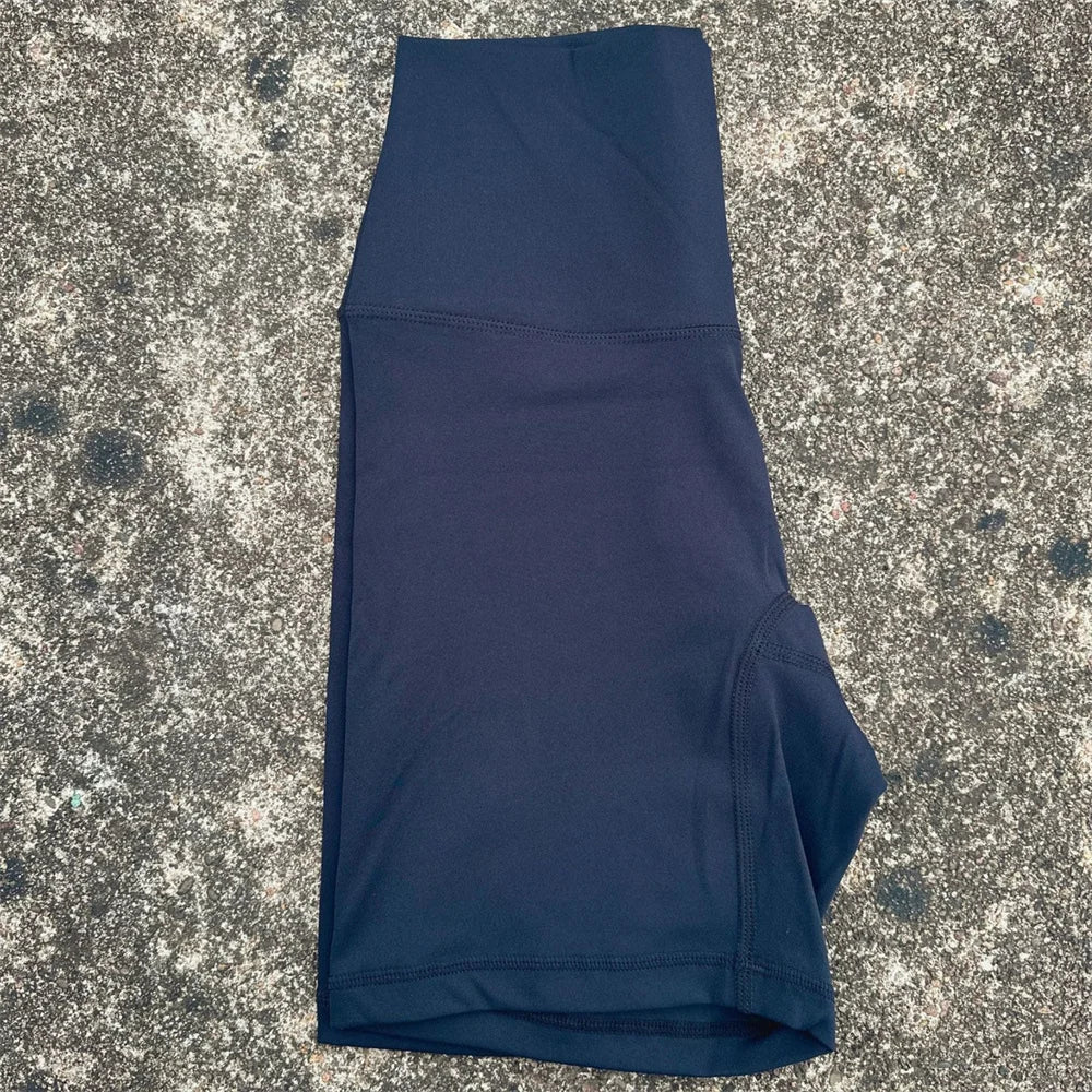 Women's High Waist Nylon Blend Shorts for Yoga and Training