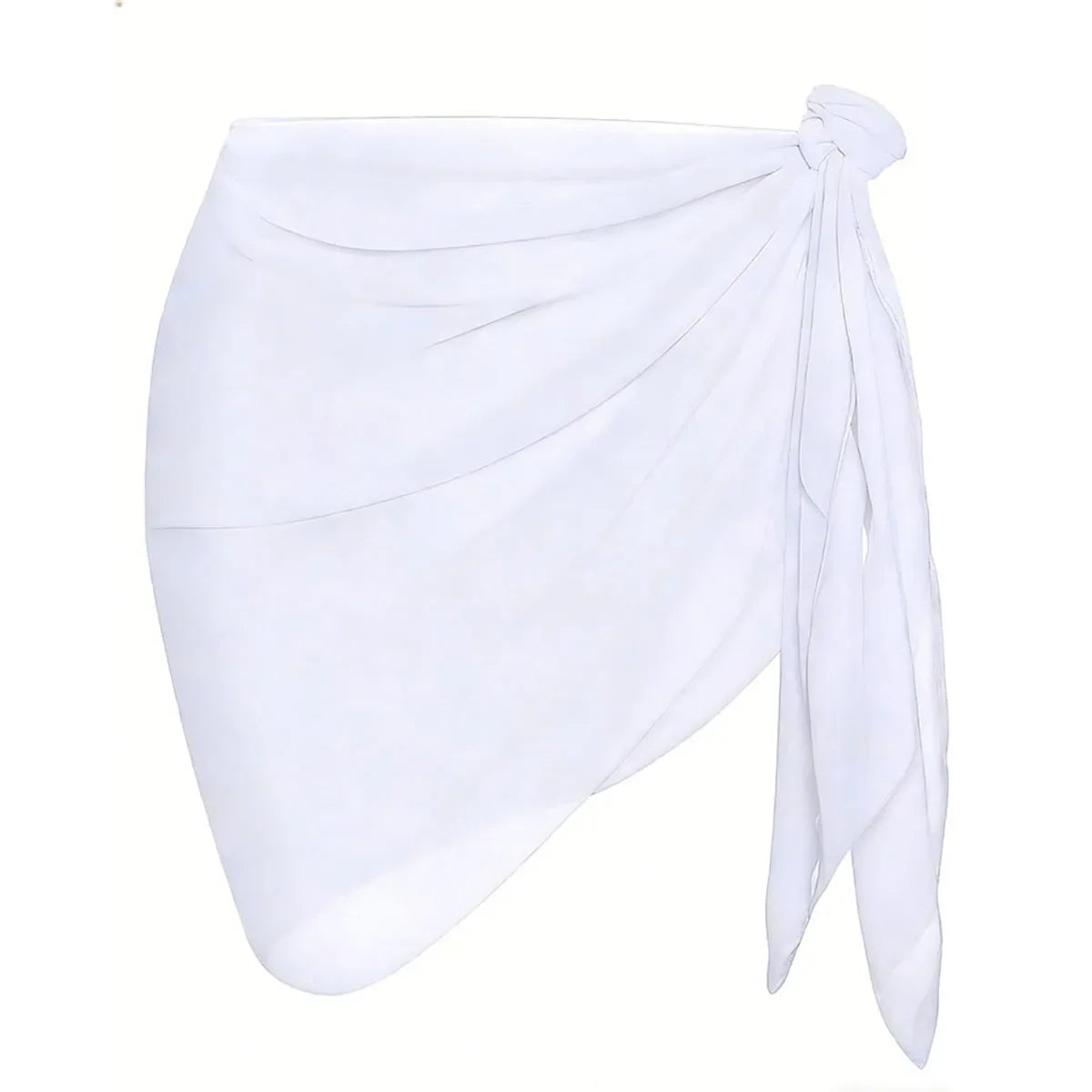 Women's Side Tie Short Wrap Skirt for Beach Swimwear