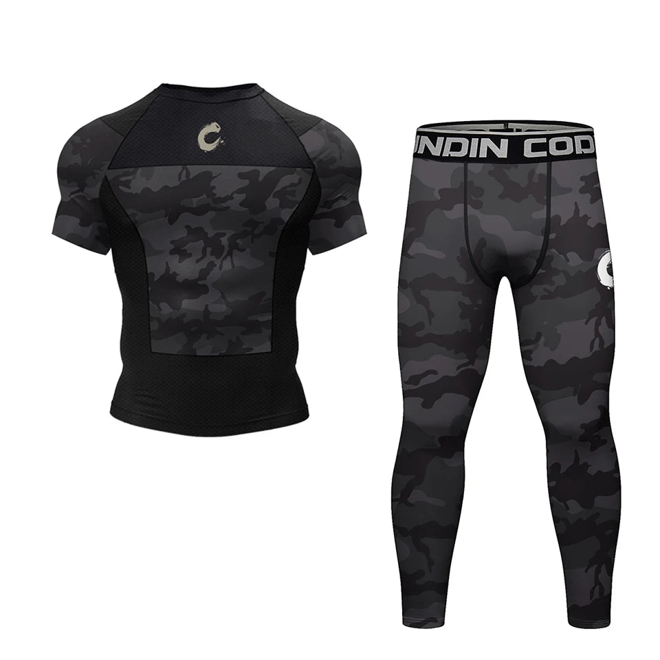 Compression Training Top and Shorts Set with Piece Options