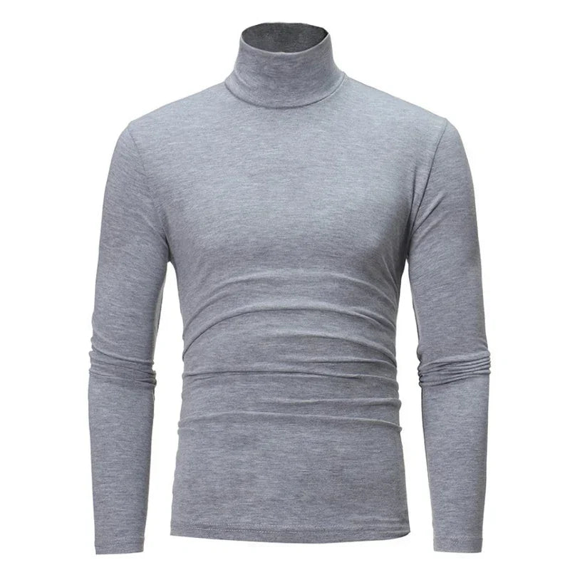 Men's Fitted Turtleneck Long Sleeve Sweater