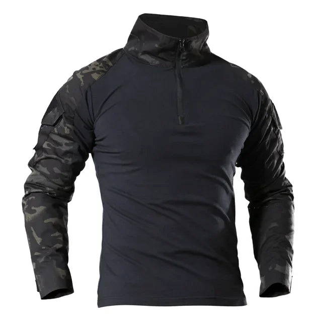 Men's Long-Sleeve Quarter-Zip Tactical Shirt