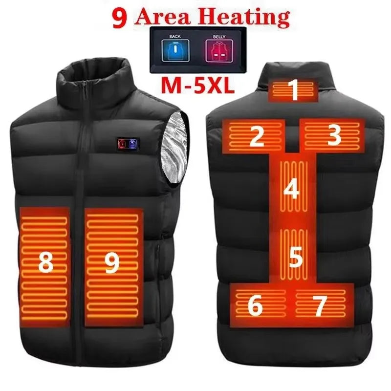 USB Heated Zip-Front Vest