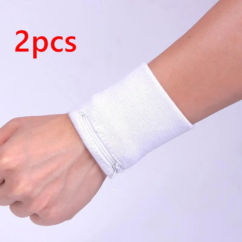 Zippered Wrist Pouch Wallet with Soft Band Shape