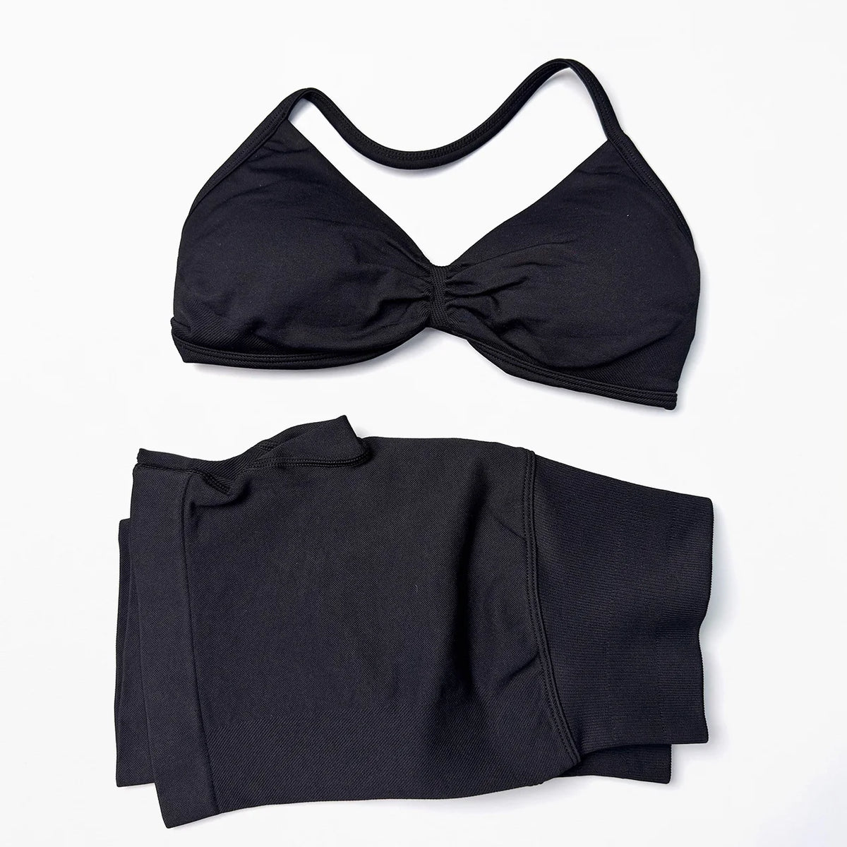 Women's Halter Bra And Shorts Yoga Set For Workout Outfits