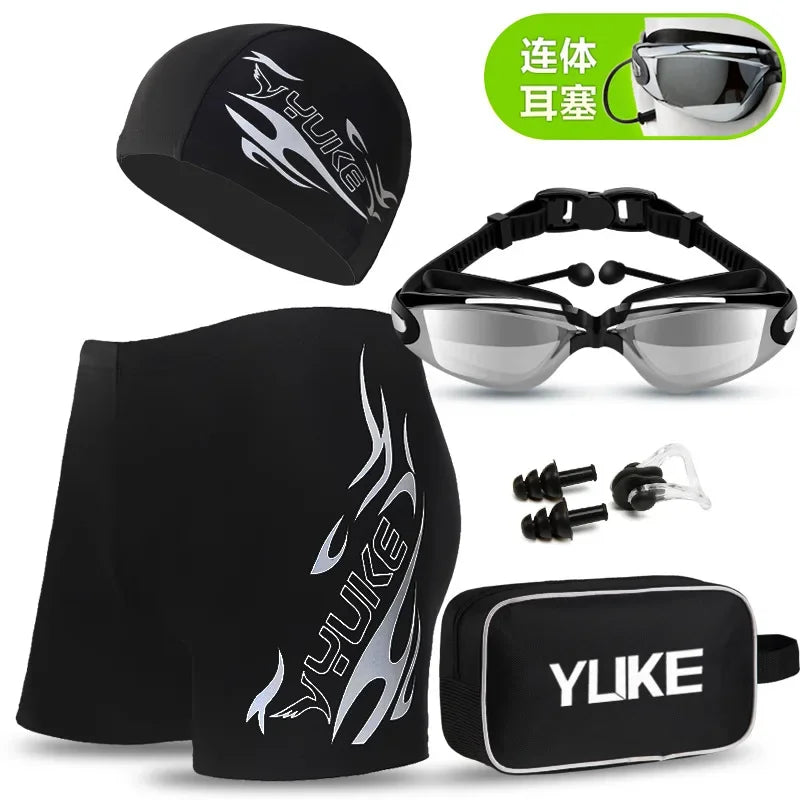 Men's Printed Swim Briefs with Original Accessory Options