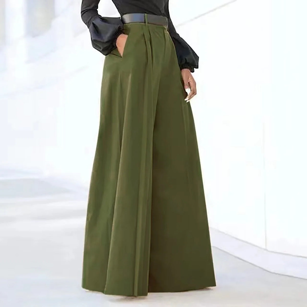 Women’s Cropped Wide-Leg Pants