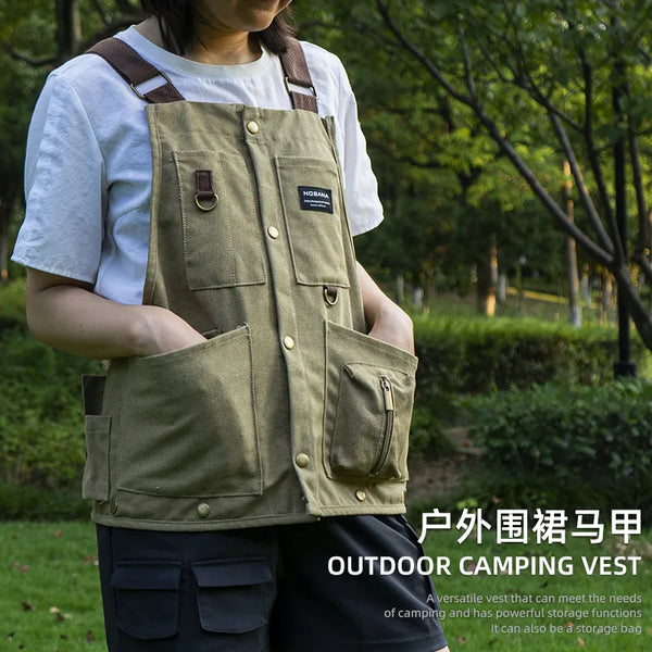 Outdoor Camping Vest Camping Men Women's Leisure Multi-Functional Apron Fishing Camera Vest Coat Camping Equipment