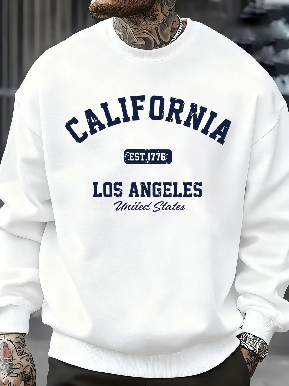Men's California Los Angeles Fleece Crewneck Sweatshirt