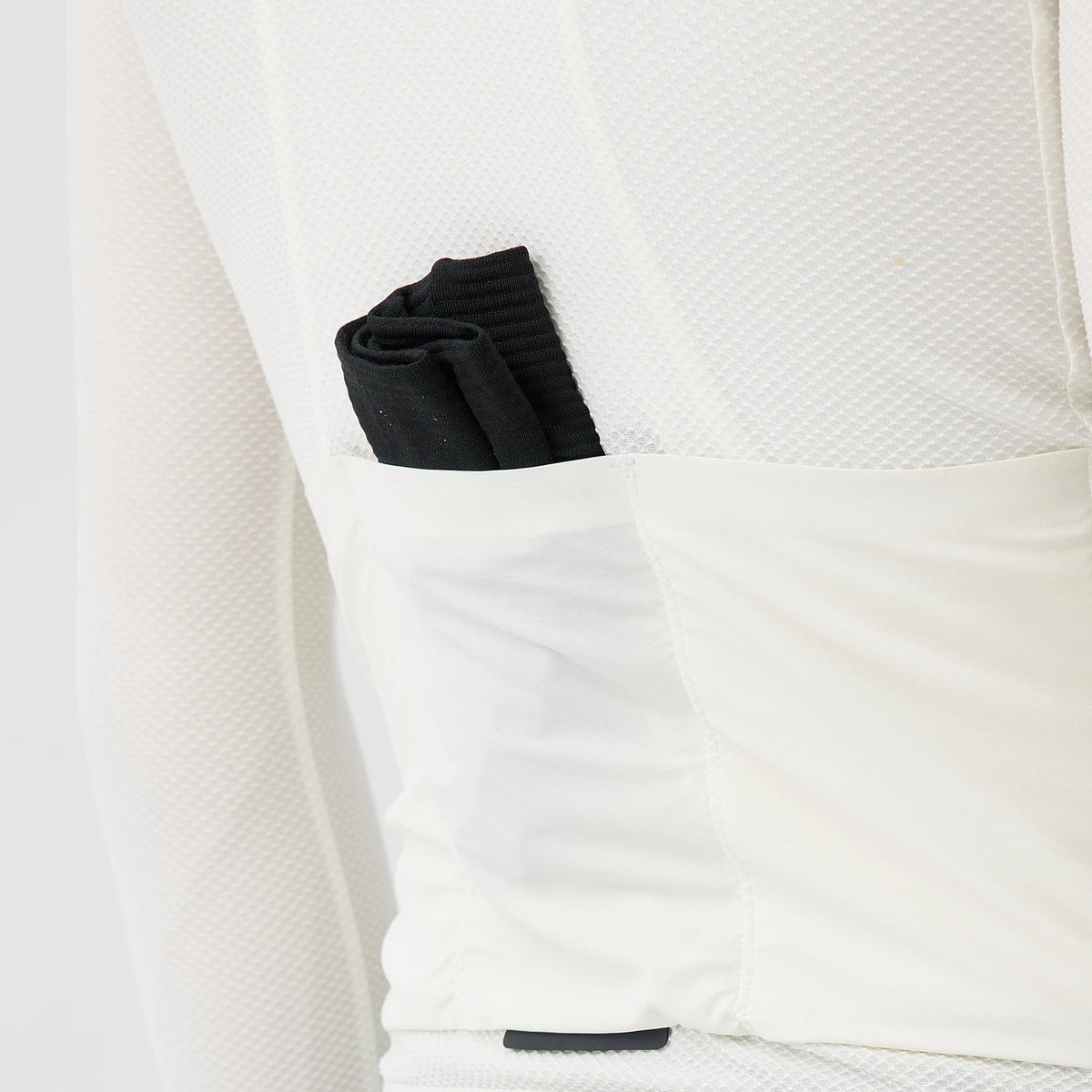 Men's Long Sleeve Full-Zip Cycling Jersey with Rear Storage Pockets